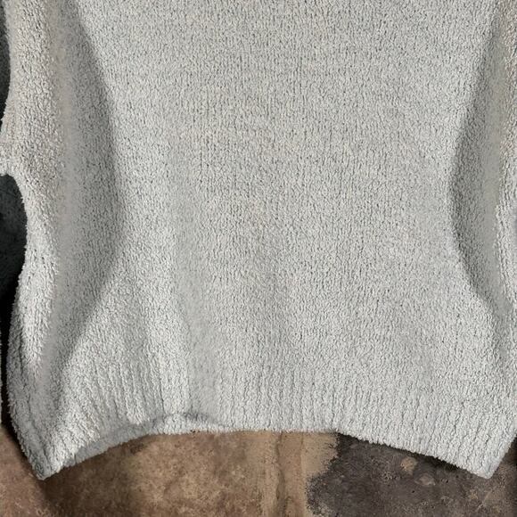Forever 21 Sweater Woman's Medium Light Blue Fuzzy Warm Winter Pastel Coastal - Picture 4 of 12